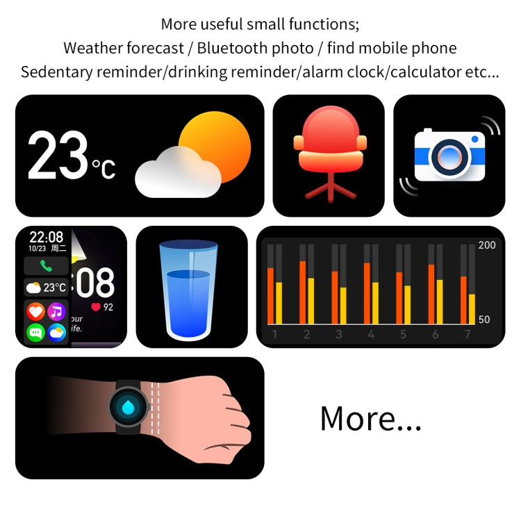 CY19 1.32 inch AMOLED Screen Silicone Strap Smart Watch, Blood Oxygen/Blood Pressure/Heart Rate(Pink)