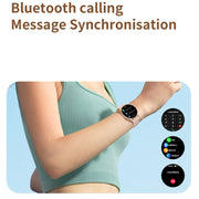 CY19 1.32 inch AMOLED Screen Silicone Strap Smart Watch, Blood Oxygen/Blood Pressure/Heart Rate(Black)