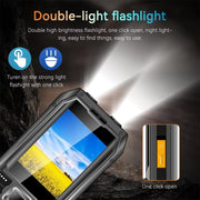 Q6000 Elder Keypad Phone, 2.4 inch, 6800mAh, Dual Flashlights, 21 Keys, SOS, FM, Dual SIM, GSM, Plug:US Plug(Black)