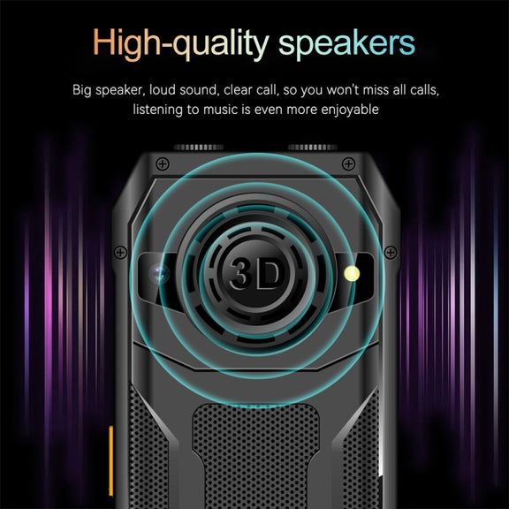 Q6000 Elder Keypad Phone, 2.4 inch, 6800mAh, Dual Flashlights, 21 Keys, SOS, FM, Dual SIM, GSM, Plug:US Plug(Black)