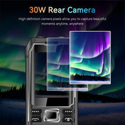 Q6000 Elder Keypad Phone, 2.4 inch, 6800mAh, Dual Flashlights, 21 Keys, SOS, FM, Dual SIM, GSM, Plug:UK Plug(Black)