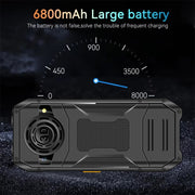 Q6000 Elder Keypad Phone, 2.4 inch, 6800mAh, Dual Flashlights, 21 Keys, SOS, FM, Dual SIM, GSM, Plug:UK Plug(Black)