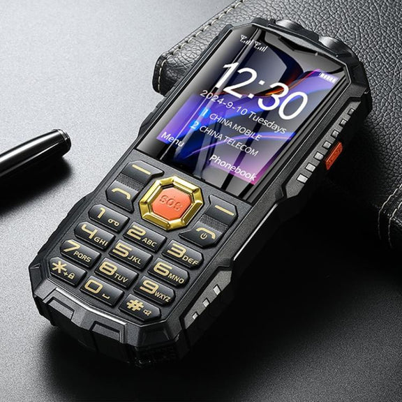 Q7+ 4G Elder Keypad Rugged Phone, 1.77 inch, 16800mAh, 21 Keys,  SOS, FM, Network: 4G, Dual SIM(Black)
