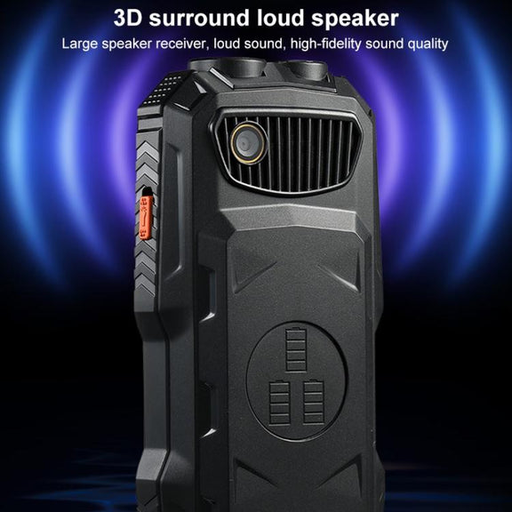 Q7+ 4G Elder Keypad Rugged Phone, 1.77 inch, 16800mAh, 21 Keys,  SOS, FM, Network: 4G, Dual SIM(Black)