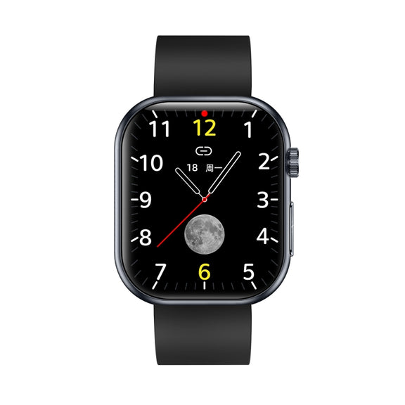 ET587 1.95 inch AMOLED Screen Smart Watch, ECG Electrocardiogram/Blood Sugar Monitoring(Black)