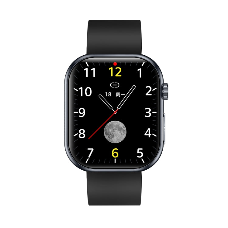 ET587 1.95 inch AMOLED Screen Smart Watch, ECG Electrocardiogram/Blood Sugar Monitoring(Black)