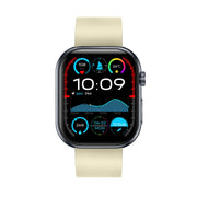 ET587 1.95 inch AMOLED Screen Smart Watch, ECG Electrocardiogram/Blood Sugar Monitoring(Yellow)