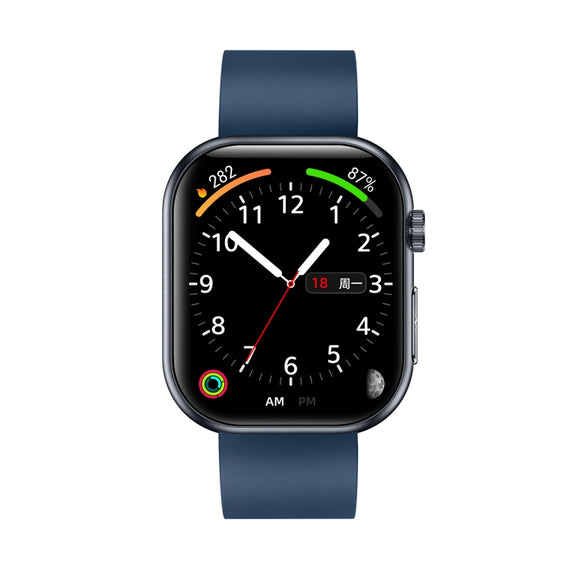 ET587 1.95 inch AMOLED Screen Smart Watch, ECG Electrocardiogram/Blood Sugar Monitoring(Blue)
