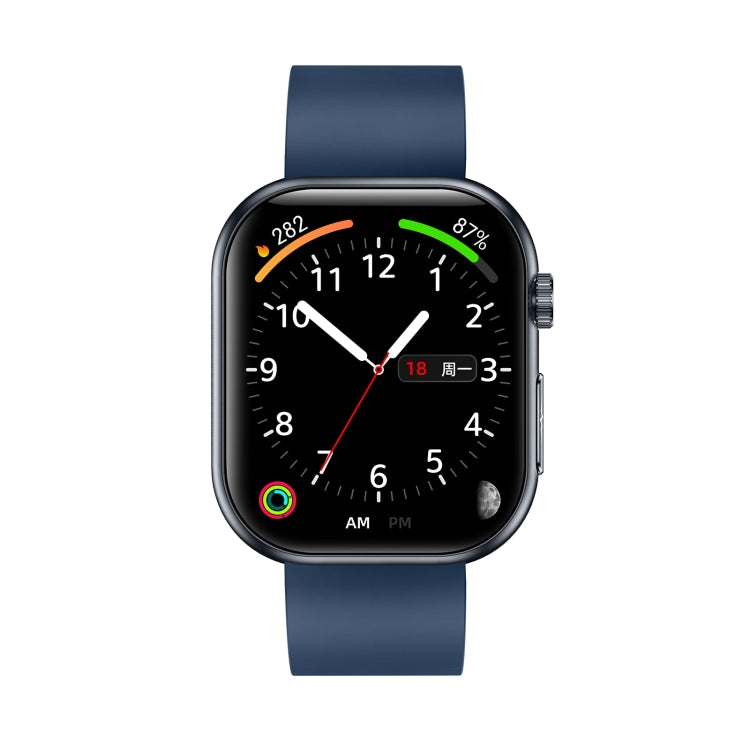 ET587 1.95 inch AMOLED Screen Smart Watch, ECG Electrocardiogram/Blood Sugar Monitoring(Blue)