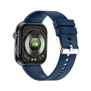 ET587 1.95 inch AMOLED Screen Smart Watch, ECG Electrocardiogram/Blood Sugar Monitoring(Blue)