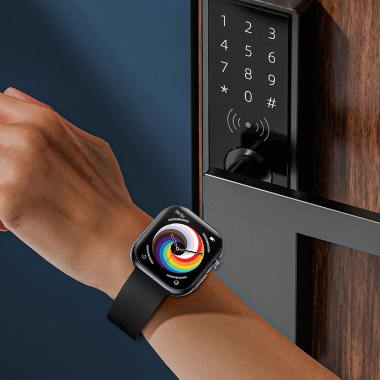 ET587 1.95 inch AMOLED Screen Smart Watch, ECG Electrocardiogram/Blood Sugar Monitoring(Black) - Smart Watches by PMC TechLife | Online Shopping South Africa | PMC TechLife | Buy Now Pay Later Mobicred