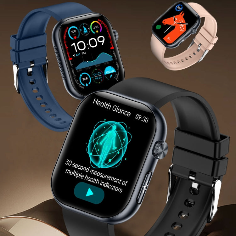 ET587 1.95 inch AMOLED Screen Smart Watch, ECG Electrocardiogram/Blood Sugar Monitoring(Blue) - Smart Watches by PMC TechLife | Online Shopping South Africa | PMC TechLife | Buy Now Pay Later Mobicred