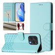 For Doogee N55 Plus Honeycomb Embossing RFID Leather Phone Case(Mint Green) - More Brand by PMC TechLife | Online Shopping South Africa | PMC TechLife | Buy Now Pay Later Mobicred