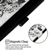 For Doogee N55 Plus 3D Painting Horizontal Flip Leather Phone Case(Skull)