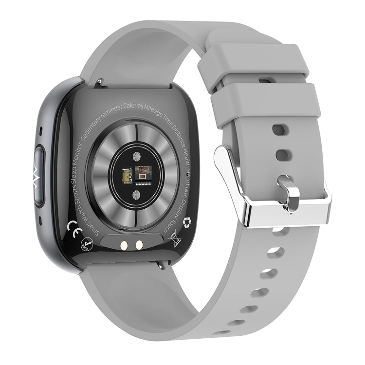 ET593 1.75 inch IPS Square Screen Smart Watch, ECG Electrocardiogram / Blood Sugar Monitoring(Grey)
