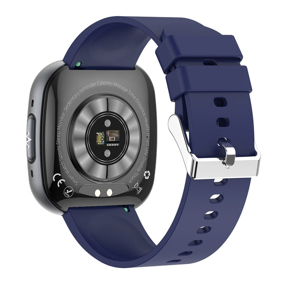 ET593 1.75 inch IPS Square Screen Smart Watch, ECG Electrocardiogram / Blood Sugar Monitoring(Blue)