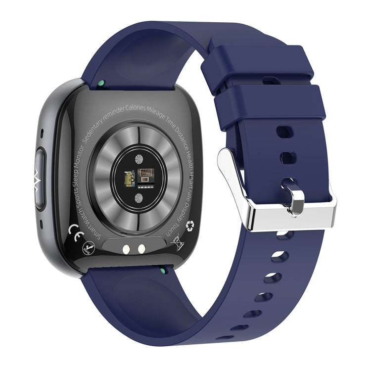 ET593 1.75 inch IPS Square Screen Smart Watch, ECG Electrocardiogram / Blood Sugar Monitoring(Blue)