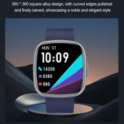 ET593 1.75 inch IPS Square Screen Smart Watch, ECG Electrocardiogram / Blood Sugar Monitoring(Blue)