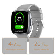 ET593 1.75 inch IPS Square Screen Smart Watch, ECG Electrocardiogram / Blood Sugar Monitoring(Grey)