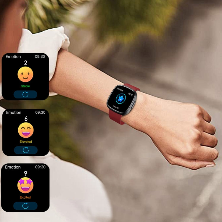 ET593 1.75 inch IPS Square Screen Smart Watch, ECG Electrocardiogram / Blood Sugar Monitoring(Red)