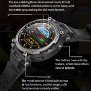 LC17 1.53 inch TFT Round Screen Sports Smart Watch, Heart Rate / Blood Oxygen / Blood Pressure(Blue)