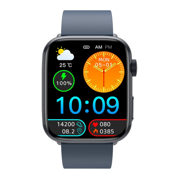 T92 1.81 inch IPS Square Screen Smart Watch, Heart Rate / Blood Oxygen / Blood Pressure(Blue)