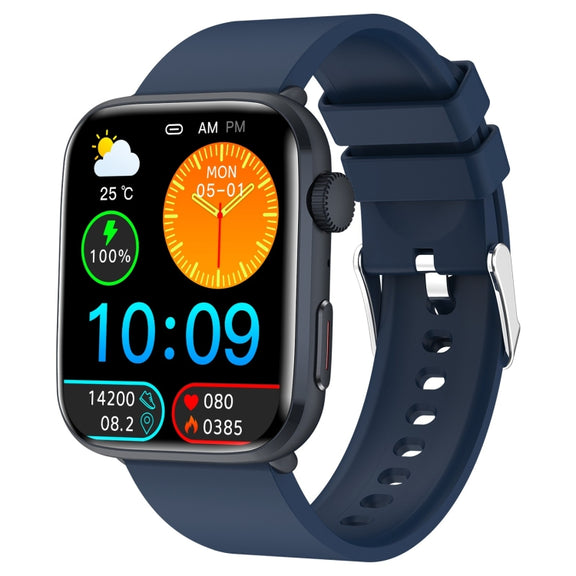 T92 1.81 inch IPS Square Screen Smart Watch, Heart Rate / Blood Oxygen / Blood Pressure(Blue)