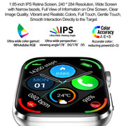 T92 1.81 inch IPS Square Screen Smart Watch, Heart Rate / Blood Oxygen / Blood Pressure(Black)