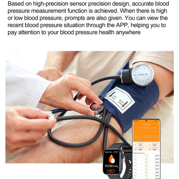 T92 1.81 inch IPS Square Screen Smart Watch, Heart Rate / Blood Oxygen / Blood Pressure(Yellow)