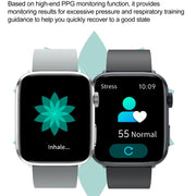 T92 1.81 inch IPS Square Screen Smart Watch, Heart Rate / Blood Oxygen / Blood Pressure(Blue)