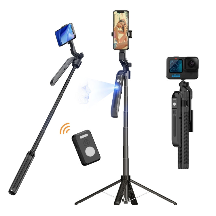 FUNSNAP A6 360 Degree Al Gimbal Selfie Stick Smart Face Tracking Integrated Tripod(Black) - Selfie Sticks by FUNSNAP | Online Shopping South Africa | PMC Jewellery | Buy Now Pay Later Mobicred
