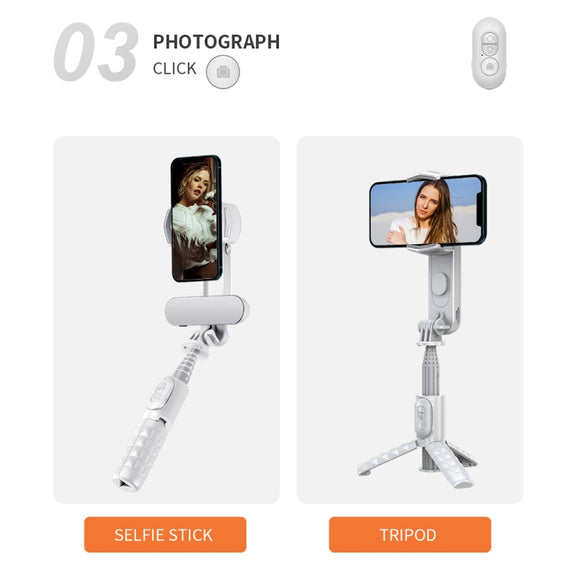 FUNSNAP Capture Q3 Single Axis Handheld Gimbal Phone Live Stabilizer(White)