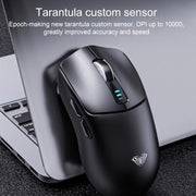 AULA SC580 10000DPI Wired/2.4G/Bluetooth Three Model Gaming Wireless Mouse(White)