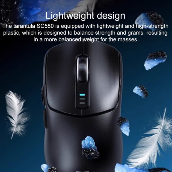 AULA SC580 10000DPI Wired/2.4G/Bluetooth Three Model Gaming Wireless Mouse(White)