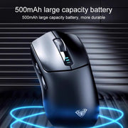 AULA SC580 10000DPI Wired/2.4G/Bluetooth Three Model Gaming Wireless Mouse(White)