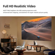 AUN AKEY7 MAX 1920x1080P HD Android LCD Projector AU Plug(White)