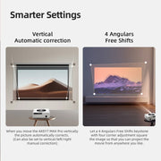 AUN AKEY7 MAX 1920x1080P HD Android LCD Projector EU Plug(White)