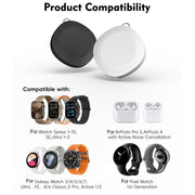 4 in 1 Portable Smart Watch Magnetic Wireless Charger(Black)