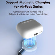 4 in 1 Portable Smart Watch Magnetic Wireless Charger(White)