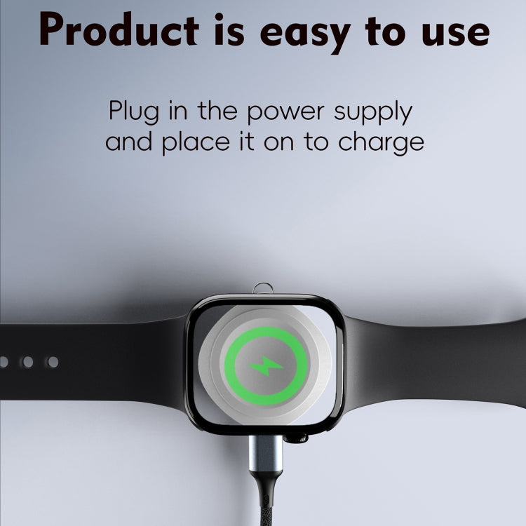 4 in 1 Portable Smart Watch Magnetic Wireless Charger(White)