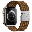 For Apple Watch 46mm / 49mm / 45mm / 44mm Parachute Buckle 4-Stripe Braided Nylon Watch Band(Brown Khaki) - Watch Bands by PMc TechLife | Online Shopping South Africa | PMc TechLife | Buy Now Pay Later Mobicred