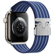 For Apple Watch 42mm / 41mm / 40mm / 38mm Parachute Buckle 4-Stripe Braided Nylon Watch Band(Full Blue) - free shipping - PMc TechLife - Order now!