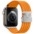 For Apple Watch 42mm / 41mm / 40mm / 38mm Parachute Buckle 4-Stripe Braided Nylon Watch Band(Orange Yellow) - free shipping - PMc TechLife - Order now!