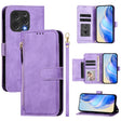 For Doogee N55 Plus Multi-Card Slots Zipper Wallet Leather Phone Case(Purple) - Doogee Cases by PMC TechLife | Online Shopping South Africa | PMC TechLife | Buy Now Pay Later Mobicred
