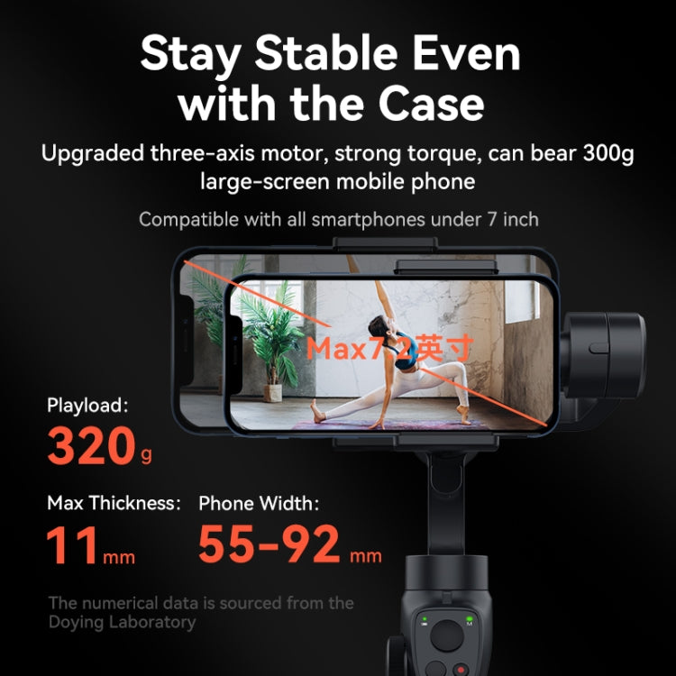 FUNSNAP Capture 2s Smart 3-Axis Handheld Gimbal Phone Live Stabilizer, Basic Version(Black) - free shipping - PMC Jewellery - Order now!