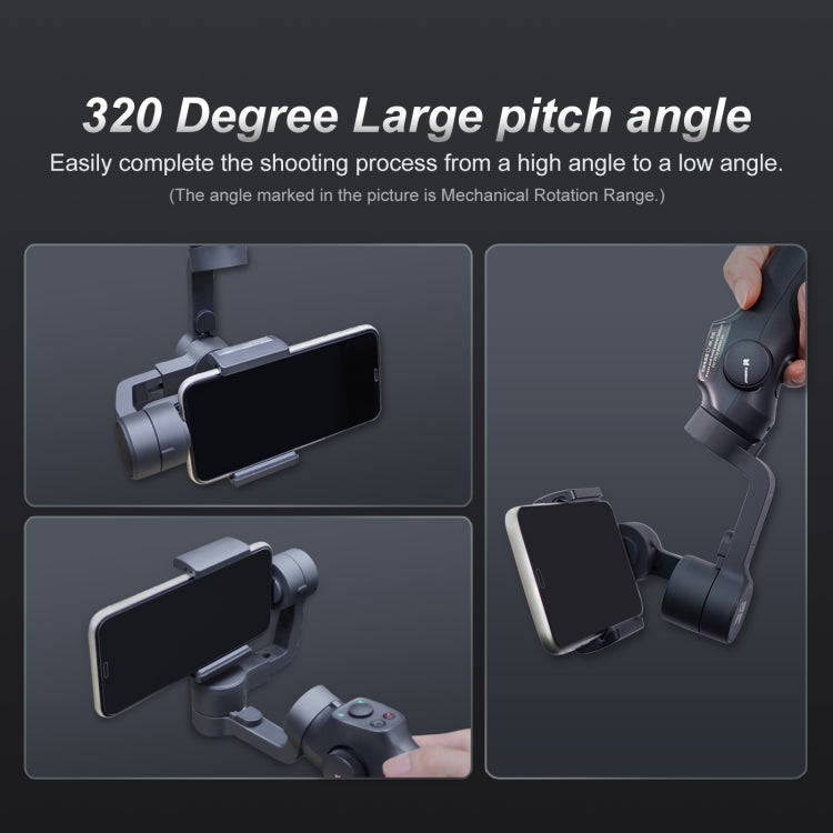 FUNSNAP Capture 2s Smart 3-Axis Handheld Gimbal Phone Live Stabilizer, Combo Version(Black) - free shipping - PMC Jewellery - Order now!