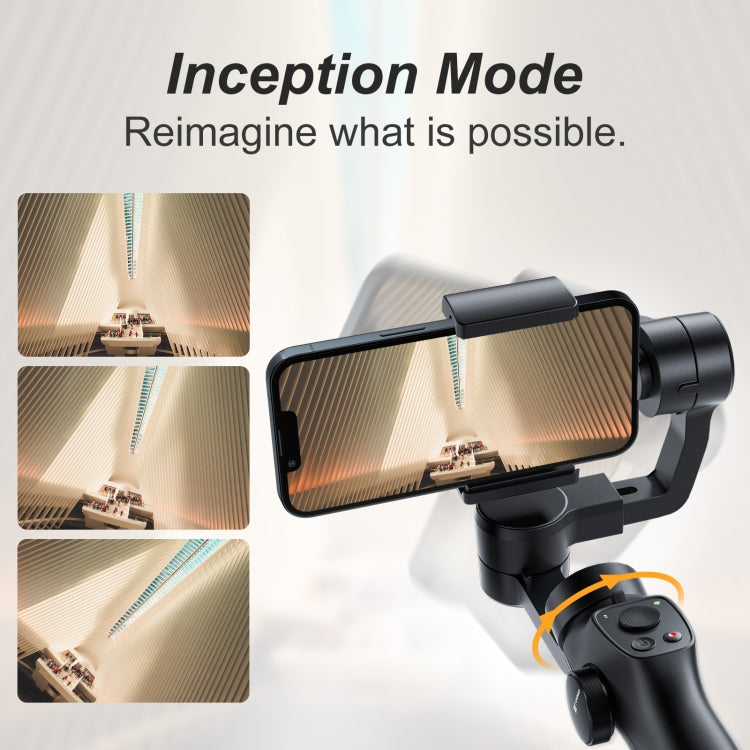 FUNSNAP Capture 2s Smart 3-Axis Handheld Gimbal Phone Live Stabilizer, Combo Version(Black) - free shipping - PMC Jewellery - Order now!