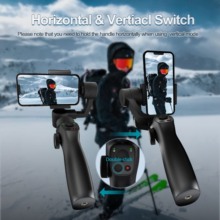 FUNSNAP Capture 2s Smart 3-Axis Handheld Gimbal Phone Live Stabilizer, Combo Version(Black) - free shipping - PMC Jewellery - Order now!