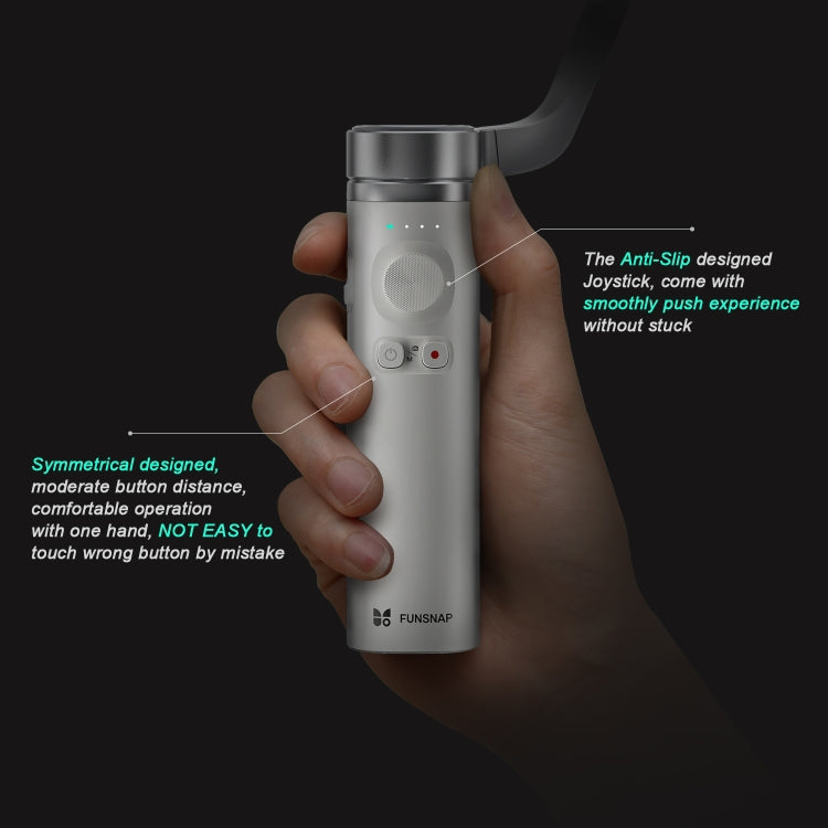 FUNSNAP Capture π Aluminum Alloy Arm 3-Axis Handheld Phone Gimbal, Basic Version(Grey) - free shipping - PMC Jewellery - Order now!