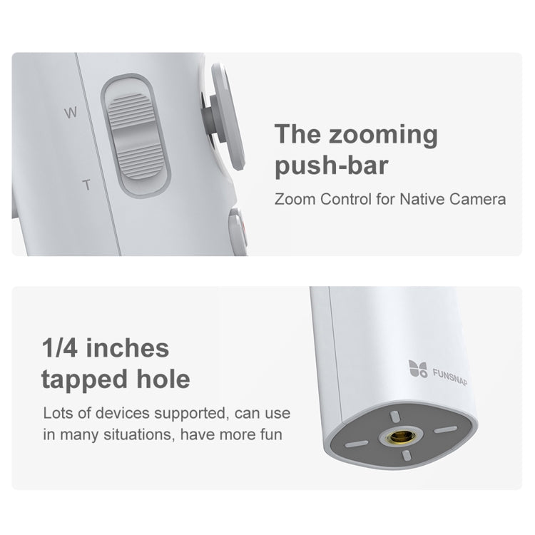 FUNSNAP Capture π Aluminum Alloy Arm 3-Axis Handheld Phone Gimbal, Combo Version(Grey) - free shipping - PMC Jewellery - Order now!